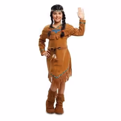 Déguisement Indienne Fille - Marron - NO NAME - Indien - Enfant - Polyester