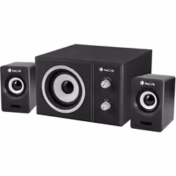 NGS Sugar, 2.1 canaux, 20 W, Noir, Rotatif, USB