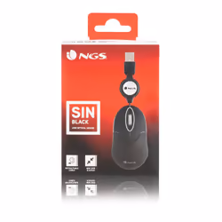 NGS SIN souris Voyage Ambidextre USB Type-A Optique 1000 DPI - Vue supplémentaire 7