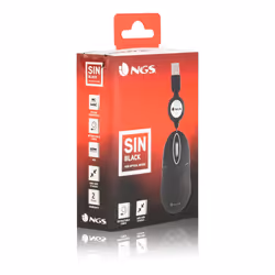 NGS SIN souris Voyage Ambidextre USB Type-A Optique 1000 DPI - Vue supplémentaire 8