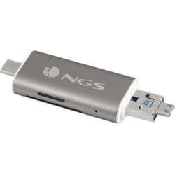 NGS ALLYREADER lecteur de carte mémoire USB/Micro-USB Gris, Blanc