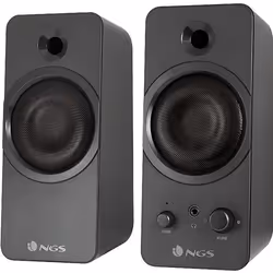 NGS GSX-200, 2.0 canaux, Avec fil, 20 W, Noir