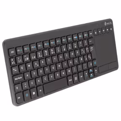 NGS TV Warrior, QWERTY, ES, Taille réelle (100 %), RF sans fil, QWERTY, Noir