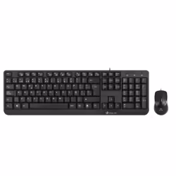 NGS Cocoa Kit, QWERTY, IT, Taille réelle (100 %), USB, QWERTY, Noir, Souris incluse