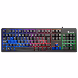 NGS GKX-300, QWERTY, PT, Taille réelle (100 %), USB, QWERTY, Noir