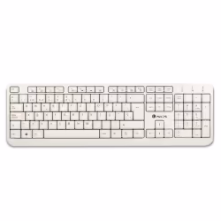 NGS Spike, QWERTY, PT, Taille réelle (100 %), USB, Clavier mécanique, QWERTY, Blanc