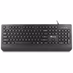 NGS Dot, QWERTY, PT, Taille réelle (100 %), USB, Clavier à membrane, QWERTY, Noir