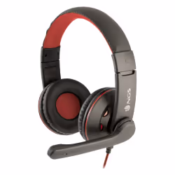 NGS VOX420DJ, Avec fil, 20 - 20000 Hz, Jouer, 180 g, Casque, Noir, Rouge