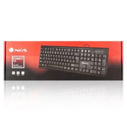 NGS FunkyV3, QWERTY, ES clavier USB Espagnole Noir