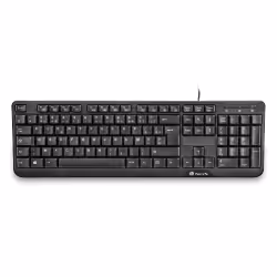 NGS FunkyV3 (Francés), AZERTY, Taille réelle (100 %), USB, Clavier à membrane, AZERTY, Noir