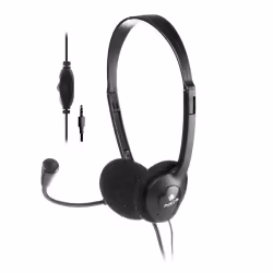 NGS MS 103 PRO, Avec fil, 20 - 20000 Hz, Appels/Musique, Casque, Noir