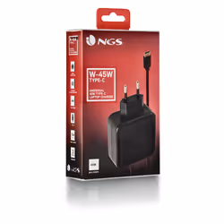 NGS ﻿﻿W-45W TYPEC Ordinateur portable, Smartphone, Tablette Noir Secteur Intérieure - Vue supplémentaire 6