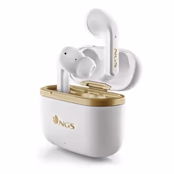 NGS ARTICA TROPHY, Sans fil, Appels/Musique, 40 g, Écouteurs, Or, Blanc