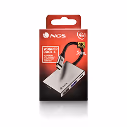 NGS WONDER DOCK 4 USB 2.0 Type-C Argent - Vue supplémentaire 4