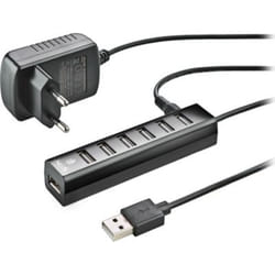 NGS IHUB7 TINY USB 2.0 480 Mbit/s Noir