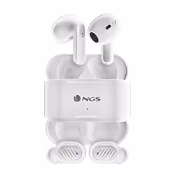 NGS ARTICA DUO, Sans fil, Appels/Musique, 50 g, Casque, Blanc