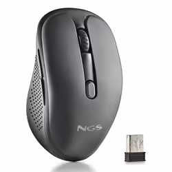 NGS EVO SPOOK, Droitier, RF sans fil + Bluetooth, 1600 DPI, Noir