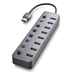 NGS IHUB 8 USB 2.0 Type-A 5000 Mbit/s Noir