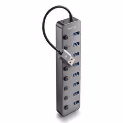 NGS IHUB 8 USB 2.0 Type-A 5000 Mbit/s Noir