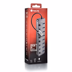 NGS IHUB 8 USB 2.0 Type-A 5000 Mbit/s Noir - Vue supplémentaire 5