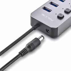 NGS IHUB 10 USB 3.2 Gen 1 (3.1 Gen 1) Type-A 5000 Mbit/s Noir - Vue supplémentaire 6