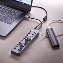 NGS IHUB 10 USB 3.2 Gen 1 (3.1 Gen 1) Type-A 5000 Mbit/s Noir - Vue supplémentaire 7