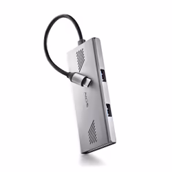 NGS WONDERDUO-C, USB Type-C, USB 3.2 Gen 1 (3.1 Gen 1) Type-A, USB 3.2 Gen 1 (3.1 Gen 1) Type-C, 5000 Mbit/s, Argent, Alumini ...