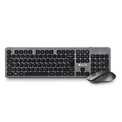 NGS IDOL KIT clavier Souris incluse RF sans fil QWERTY Noir, Argent