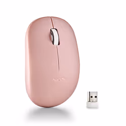 NGS FOG PRO, Ambidextre, Optique, RF sans fil, 1000 DPI, Rose