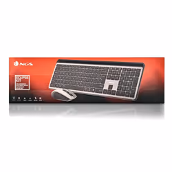 NGS ECLIPSE clavier Souris incluse maison/bureau RF sans fil + Bluetooth QWERTY Anglais Gris - Vue supplémentaire 7