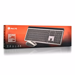 NGS ECLIPSE clavier Souris incluse maison/bureau RF sans fil + Bluetooth QWERTY Anglais Gris - Vue supplémentaire 8