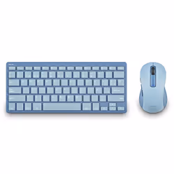 NGS FANTASY (QUERTY, ES), Mini, Sans fil, RF sans fil + Bluetooth, QWERTY, Bleu, Souris incluse