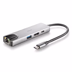 NGS NGS-HUB-0140 hub & concentrateur USB 2.0 Type-C 5000 Mbit/s Aluminium, Noir
