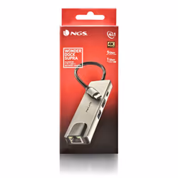 NGS NGS-HUB-0140 hub & concentrateur USB 2.0 Type-C 5000 Mbit/s Aluminium, Noir - Vue supplémentaire 5