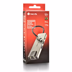 NGS NGS-HUB-0140 hub & concentrateur USB 2.0 Type-C 5000 Mbit/s Aluminium, Noir - Vue supplémentaire 6