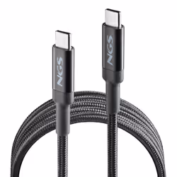 NGS KNOT 100W-3, 3 m, USB C, USB C, USB 2.0, 3,84 Gbit/s, Noir
