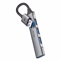 NGS IHUB4 MICRO, USB 3.2 Gen 1 (3.1 Gen 1) Type-A, USB 2.0, USB 3.2 Gen 1 (3.1 Gen 1) Type-A, 5000 Mbit/s, Argent, Câble rond ...