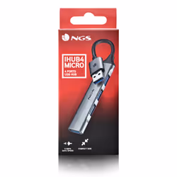 NGS IHUB4 MICRO USB 3.2 Gen 1 (3.1 Gen 1) Type-A 5000 Mbit/s Argent