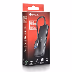 NGS IHUB READER USB 3.2 Gen 1 (3.1 Gen 1) Type-A 5000 Mbit/s Noir - Vue supplémentaire 7