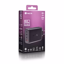 NGS BUD 240W Universel Noir Secteur Charge rapide Intérieure - Vue supplémentaire 5