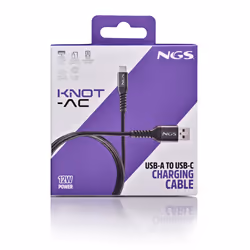 NGS KNOT-AC câble USB USB 2.0 2 m USB A USB C Noir - Vue supplémentaire 5
