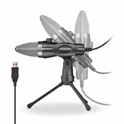 NGS MS120 USB Noir Microphone pour podcast