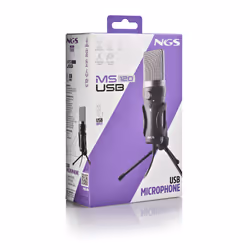 NGS MS120 USB Noir Microphone pour podcast - Vue supplémentaire 7