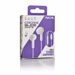 NGS CROSS GLIDE Casque Avec fil Ecouteurs Appels/Musique USB Type-C Blanc - Vue supplémentaire 6