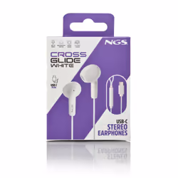 NGS CROSS GLIDE Casque Avec fil Ecouteurs Appels/Musique USB Type-C Blanc - Vue supplémentaire 7