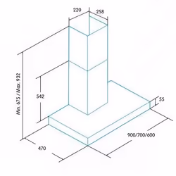 Edesa ECB-6411 X, 400 m³/h, Conduit / Recirculation, E, E, D, 62 dB