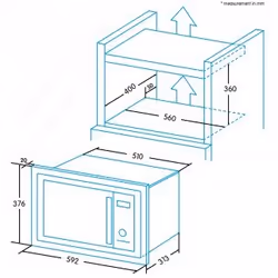 Edesa EMW-2020-I X Intégré Micro-onde simple 20 L 700 W Acier inoxydable