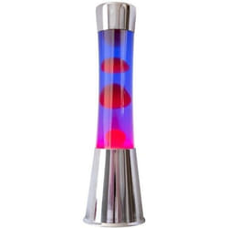 Lampe à poser - FISURA - LT0496 - Rouge et Violet - Base en chrome - 25W Halogène
