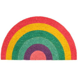 Fisura - Paillasson déco en fibres de coco 70 x 40 cm Arc-en-Ciel