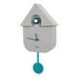 Horloge murale - FISURA - Coucou gris - Plastique ABS - 215 cm - Design classique intemporel